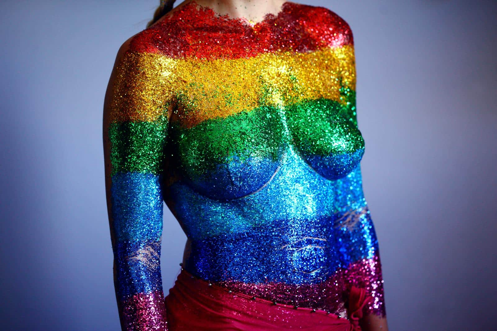 Multicolored Glittered Top